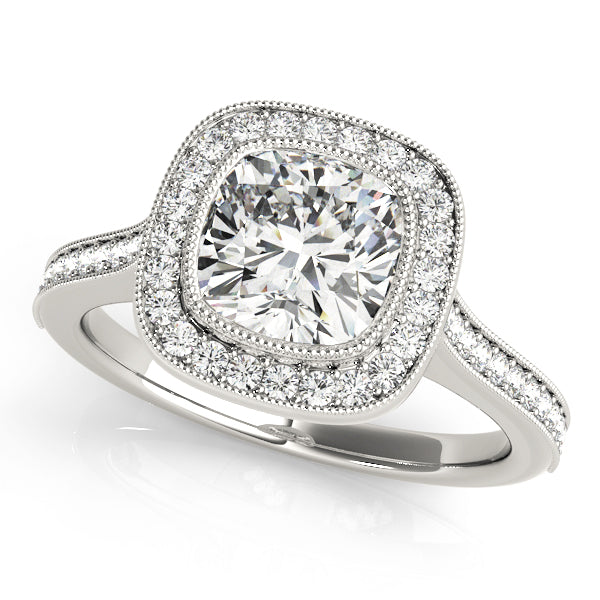 ENGAGEMENT RINGS HALO CUSHION - Image 2