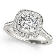 ENGAGEMENT RINGS HALO CUSHION - Image 2