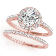 ROUND HALO ENGAGEMENT RING - Image 5