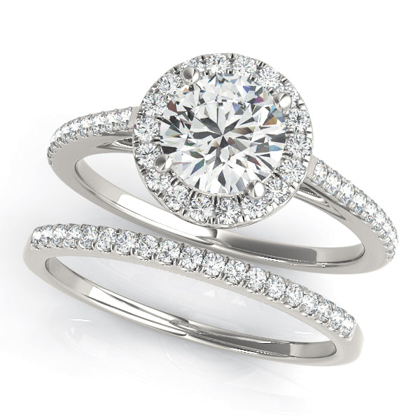 ROUND HALO ENGAGEMENT RING - Image 8