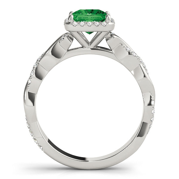 BRAIDED SHANK WITH PRINCESS CUT HALO HEAD - Image 7