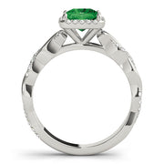 BRAIDED SHANK WITH PRINCESS CUT HALO HEAD - Image 7
