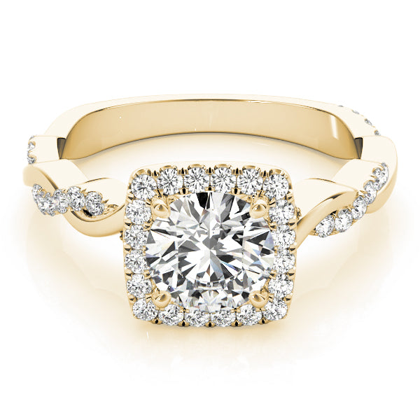 BRAIDED SHANK WITH ROUND CENTER CUSHION HALO - Image 7