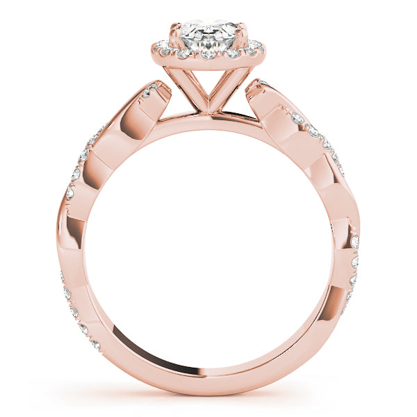 BRAIDED SHANK WITH OVAL HALO HEAD - Image 3