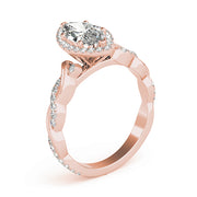 BRAIDED SHANK WITH MARQUISE HALO HEAD - Image 5