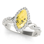 BRAIDED SHANK WITH MARQUISE HALO HEAD - Image 9