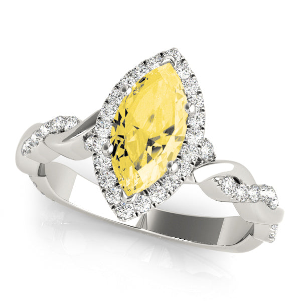 BRAIDED SHANK WITH MARQUISE HALO HEAD - Image 9