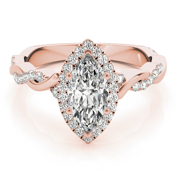 BRAIDED SHANK WITH MARQUISE HALO HEAD - Image 8