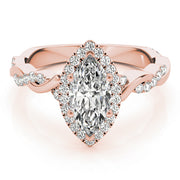BRAIDED SHANK WITH MARQUISE HALO HEAD - Image 8