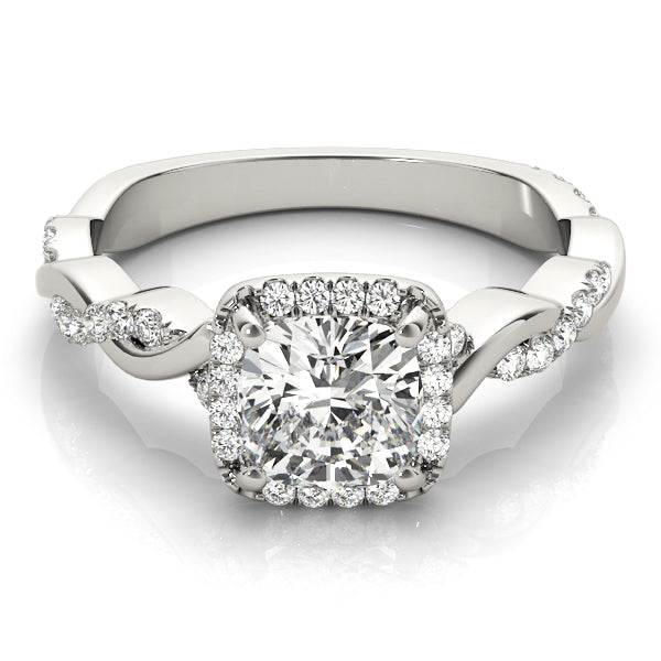BRAIDED SHANK WITH CUSHION HALO HEAD - Image 9