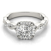 BRAIDED SHANK WITH CUSHION HALO HEAD - Image 9