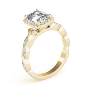 BRAIDED SHANK WITH EMERALD CUT HALO HEAD - Image 7