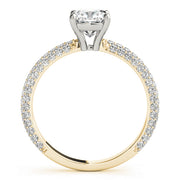 PAVE ENGAGEMENT RING WITH CUSHION HEAD - Image 7