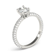 PAVE ENGAGEMENT RING WITH OVAL CENTER - Image 8