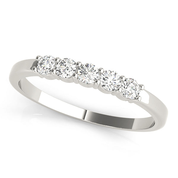 Classic Straight Diamond Wedding Band with 1/4 Carat Total Weight SI1-SI2 G-H Diamonds