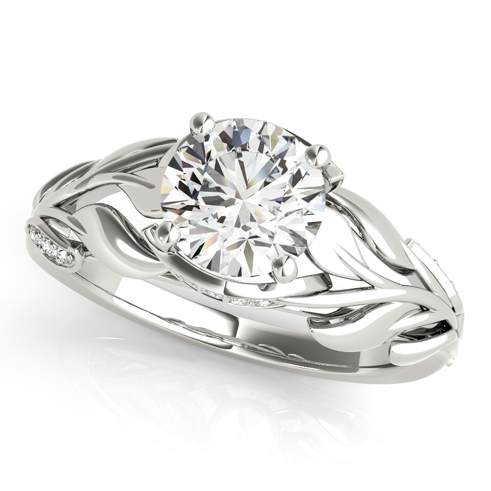 Elegant Semi-Mount Engagement Ring with 1 3/8 Carat Total Diamond Weight, SI1-SI2 Clarity, G-H Color