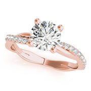 TWISTED DIA SHANK ENGAGEMENT RING - Image 5