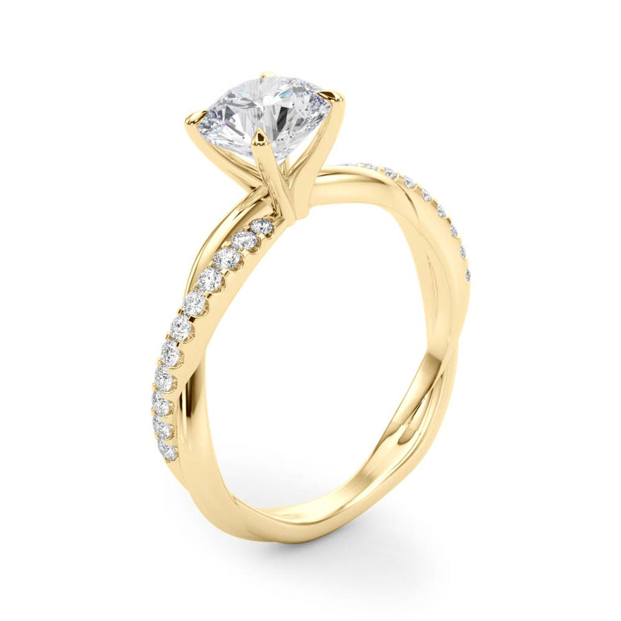 TWISTED DIA SHANK ENGAGEMENT RING - Image 8