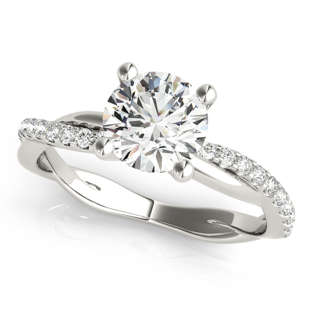 TWISTED DIA SHANK ENGAGEMENT RING - Image 2