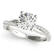 TWISTED DIA SHANK ENGAGEMENT RING - Image 2