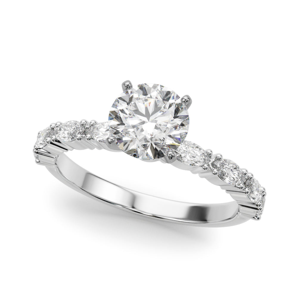 New Styles,Engagement Rings/Contemporary,Engagement Rings/Single Row/Prong Set,Engagement Rings/Fancy Shape Melee/Marquise,Engagement Rings/New Bridal