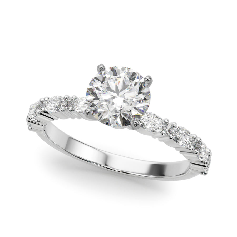 New Styles,Engagement Rings/Contemporary,Engagement Rings/Single Row/Prong Set,Engagement Rings/Fancy Shape Melee/Marquise,Engagement Rings/New Bridal