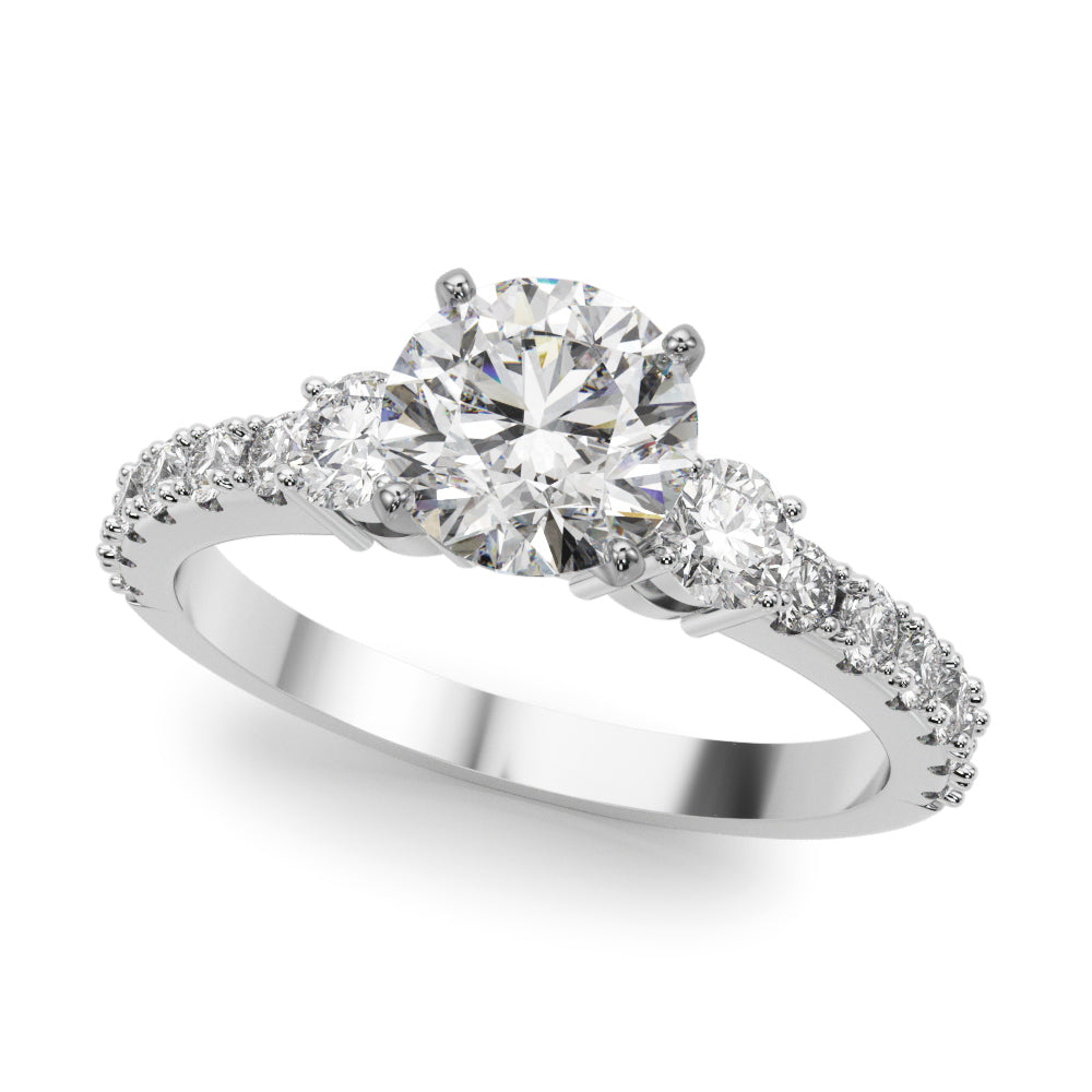 New Styles,Engagement Rings/Single Row/Prong Set,Engagement Rings/3 Stone/Round,Engagement Rings/New Bridal
