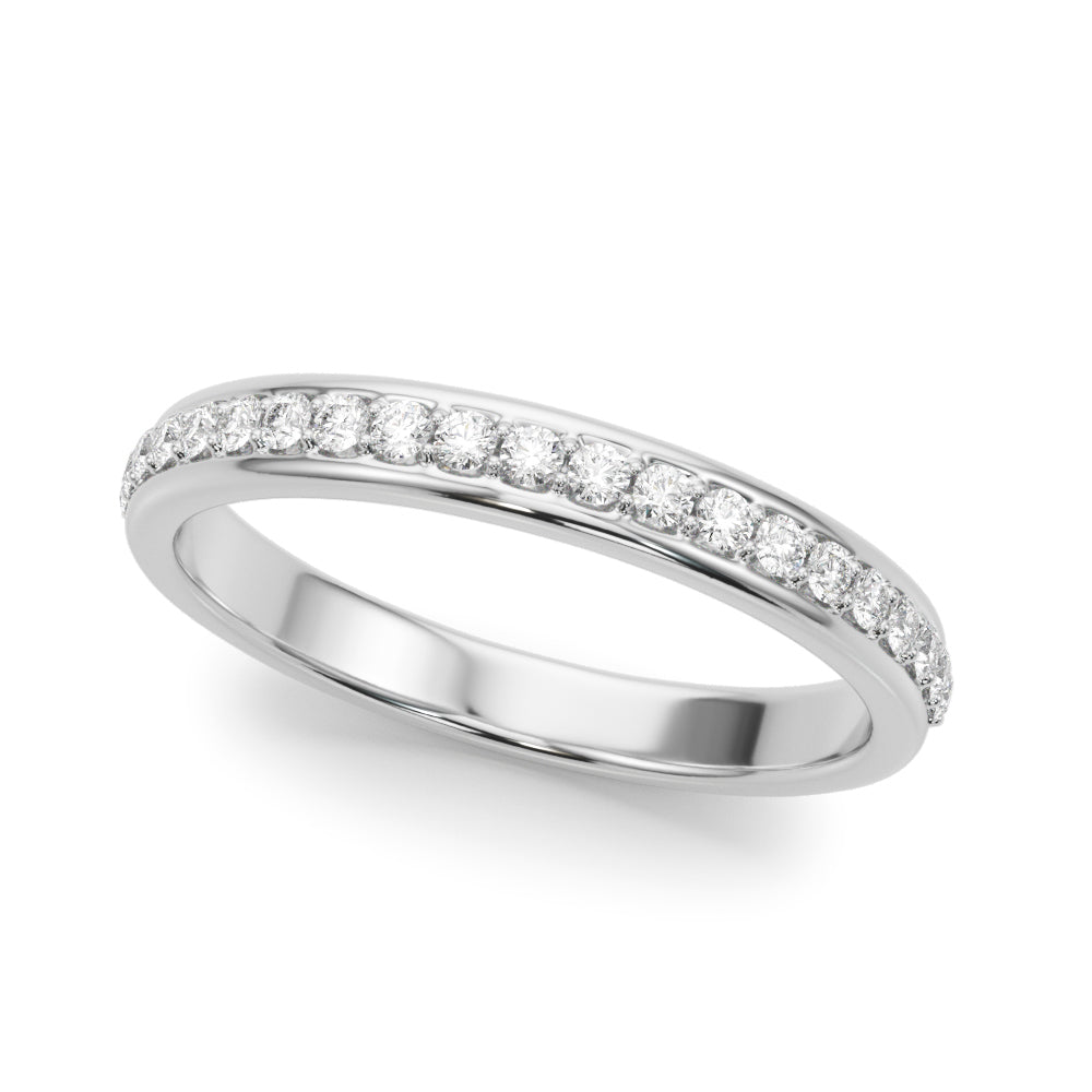 Classic Diamond Wedding Band Ring with 0.21 Carat Total Weight in G-H SI1-SI2 Quality