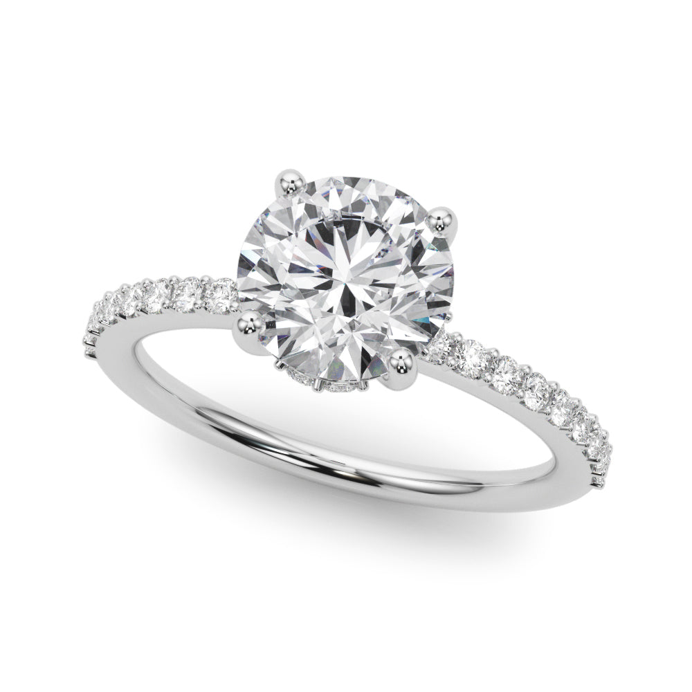 New Styles,Engagement Rings/Single Row/Prong Set,Engagement Rings/Hidden Halo/Round,Engagement Rings/New Bridal