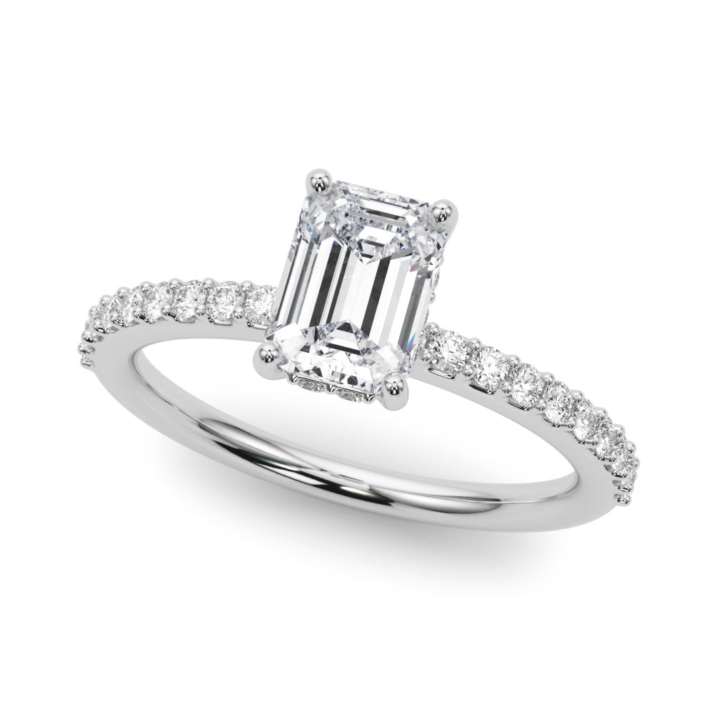 New Styles,Engagement Rings/Hidden Halo/Emerald,Engagement Rings/Single Row/Prong Set,Engagement Rings/New Bridal