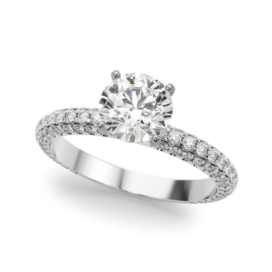 New Styles,Engagement Rings/Remounts,Engagement Rings/MultiRow,Engagement Rings/Pave