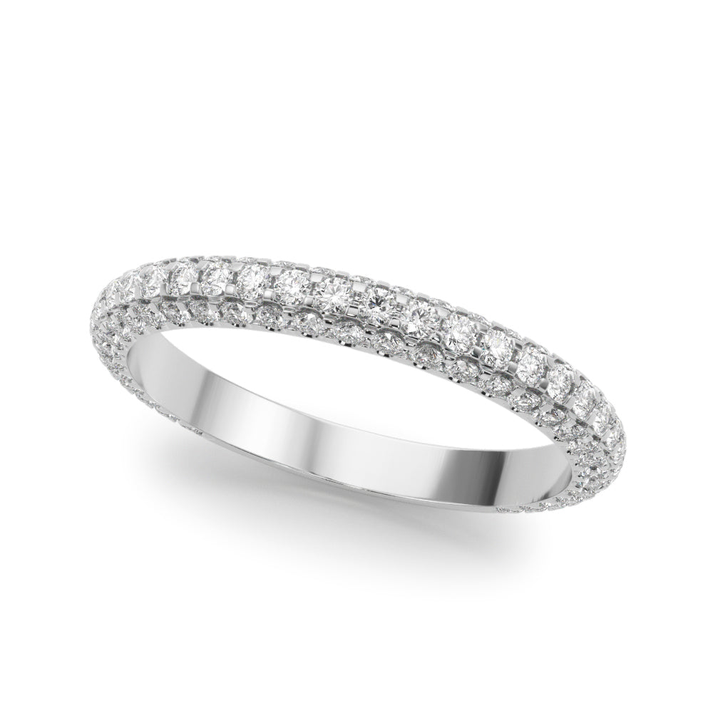 Classic Diamond Wedding Band Ring with 7/8 Carat Total Weight in G-H SI1-SI2 Quality