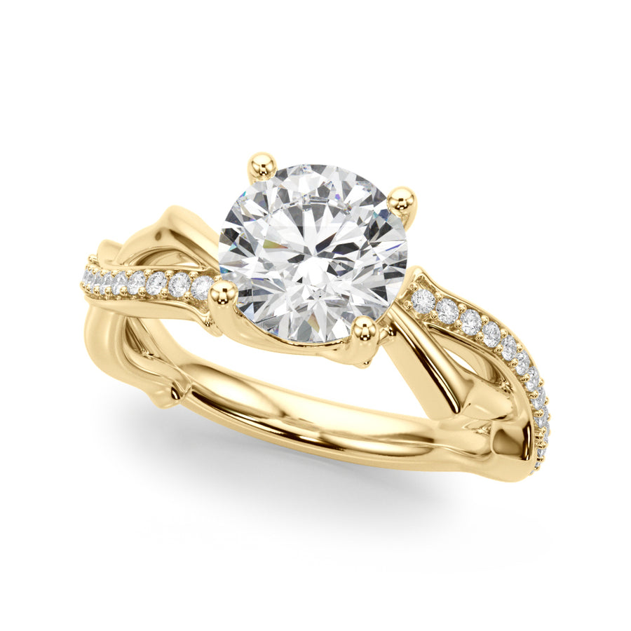 TWISTED SHANK ENGAGEMENT RING - Image 9