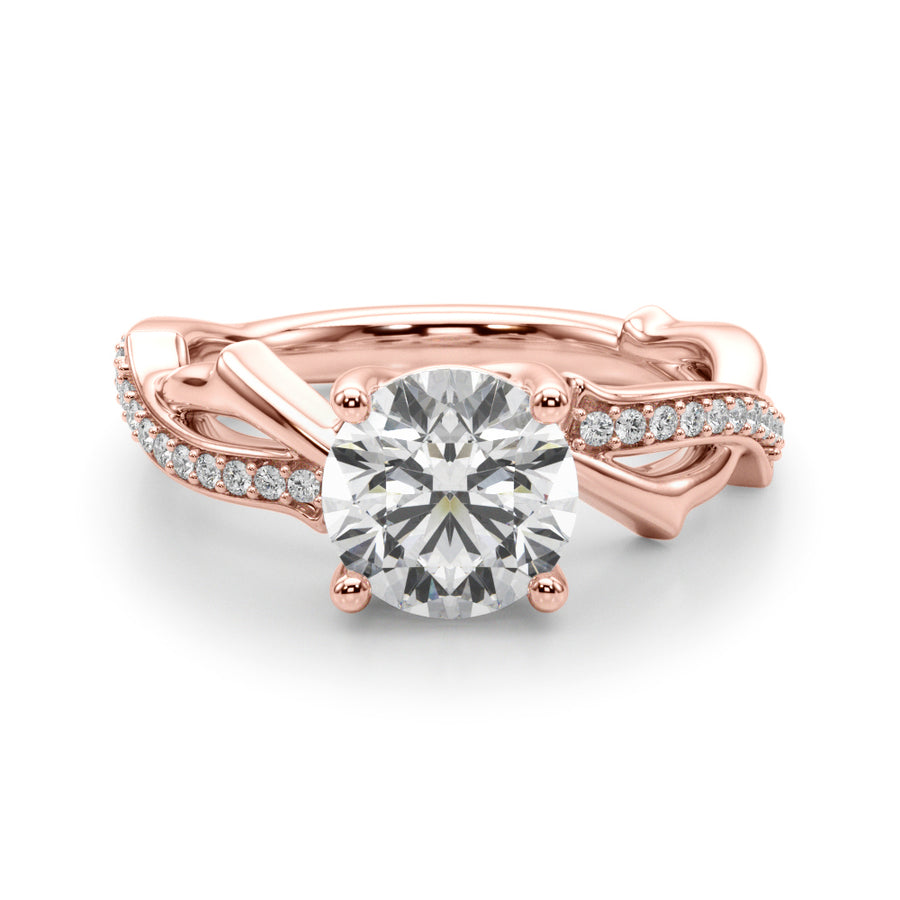 TWISTED SHANK ENGAGEMENT RING - Image 4