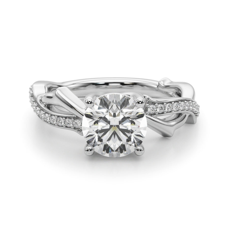 TWISTED SHANK ENGAGEMENT RING - Image 10