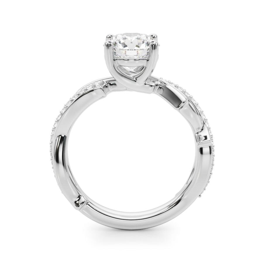 TWISTED SHANK ENGAGEMENT RING - Image 6
