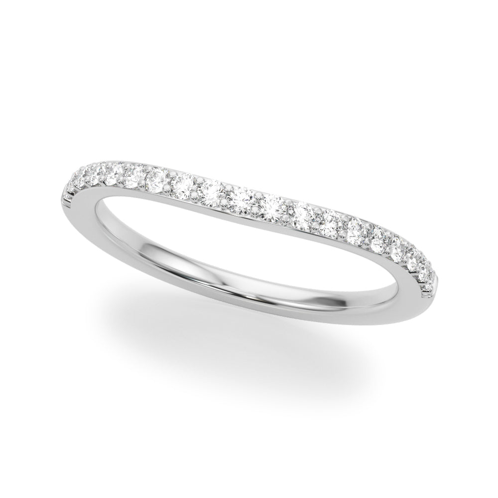 Classic Wedding Band Ring with 0.285 Carat Total Diamond Weight in G-H SI1-SI2 Quality