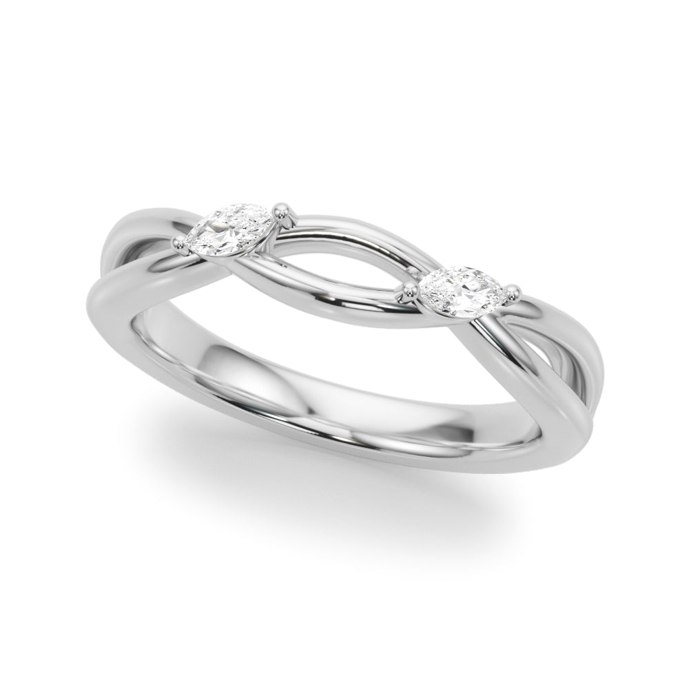 Classic Diamond Wedding Band Ring with 1/8 Carat Total Weight in G-H SI1-SI2 Quality