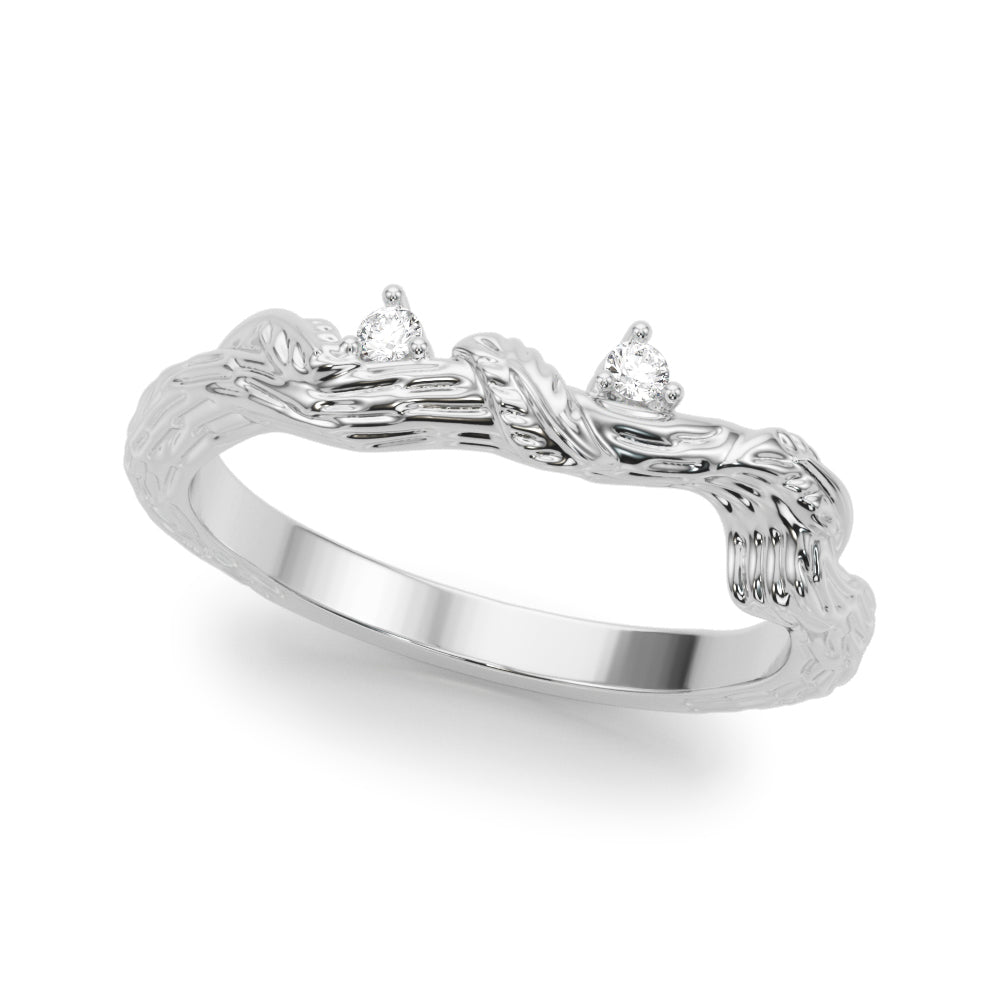 Classic Diamond Wedding Band with 1/20 Carat Total Weight, SI1-SI2 Clarity, G-H Color