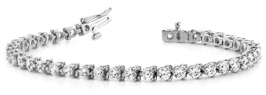 Elegant Prong-Set Diamond Bracelet with 7.8 Carat Total Weight in G-H SI1-SI2 Quality