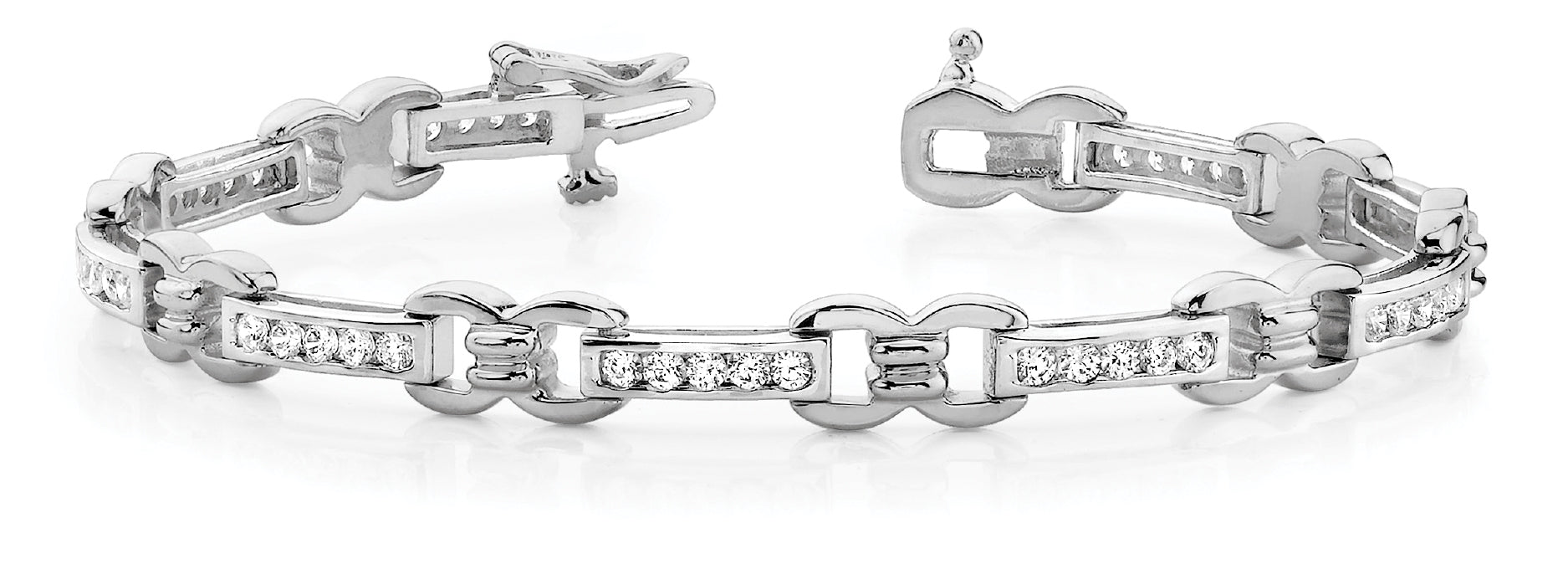 1 Carat Total Weight Diamond Fashion Bracelet in G-H Color, SI1-SI2 Clarity
