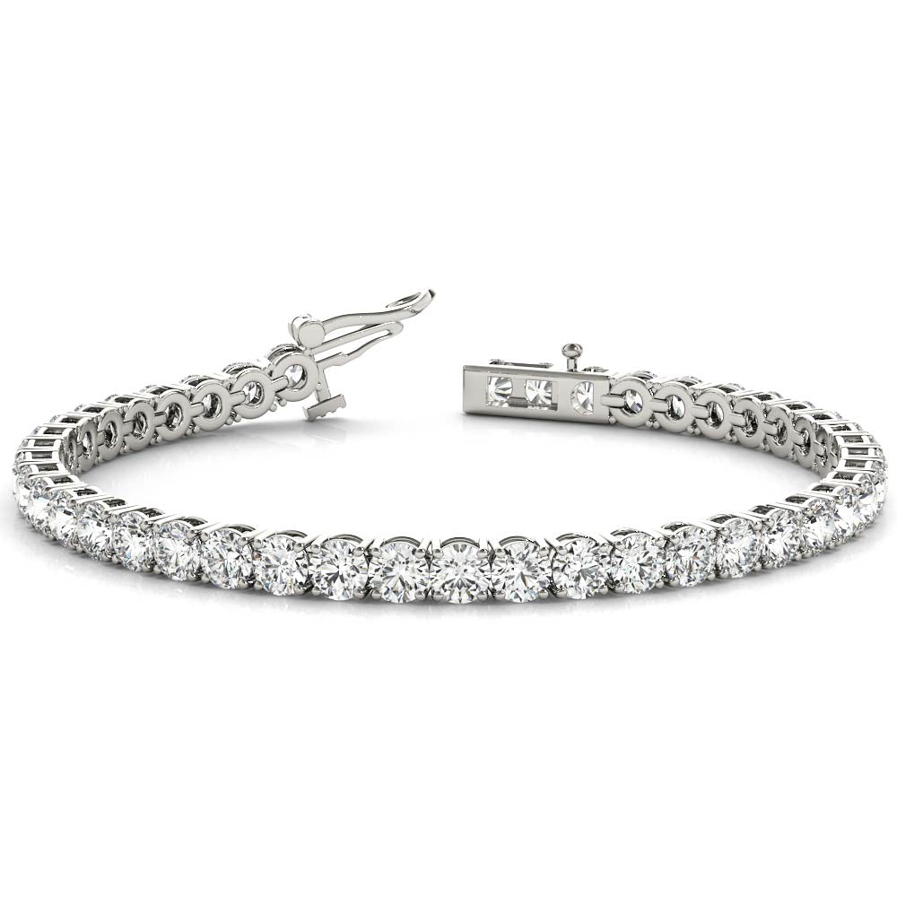 Elegant Prong-Set Diamond Bracelet with 8.17 Carat Total Weight in G-H SI1-SI2 Quality