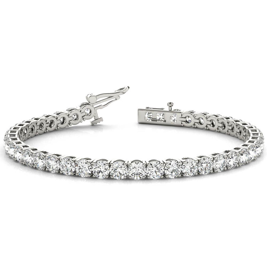 Elegant Prong-Set Diamond Bracelet with 8.17 Carat Total Weight in G-H SI1-SI2 Quality