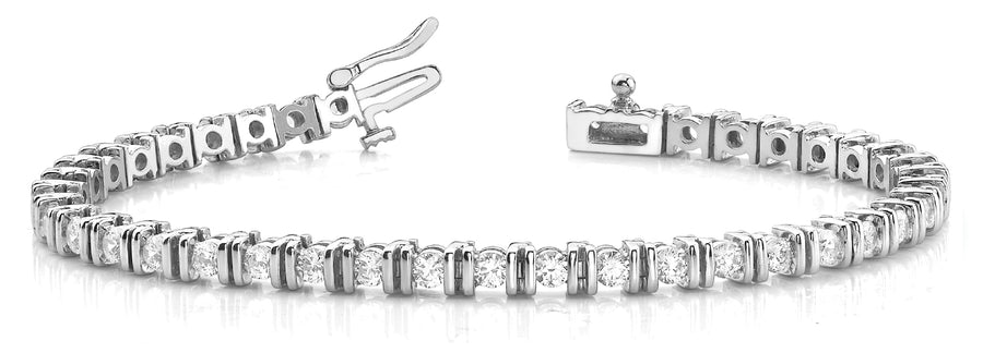 Elegant Diamond Bracelet with 5 Carat Total Weight in SI1-SI2 G-H Quality Stones