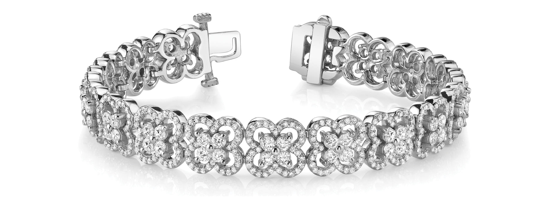Elegant 5 Carat Total Weight Diamond Bracelet with SI1-SI2 G-H Stones