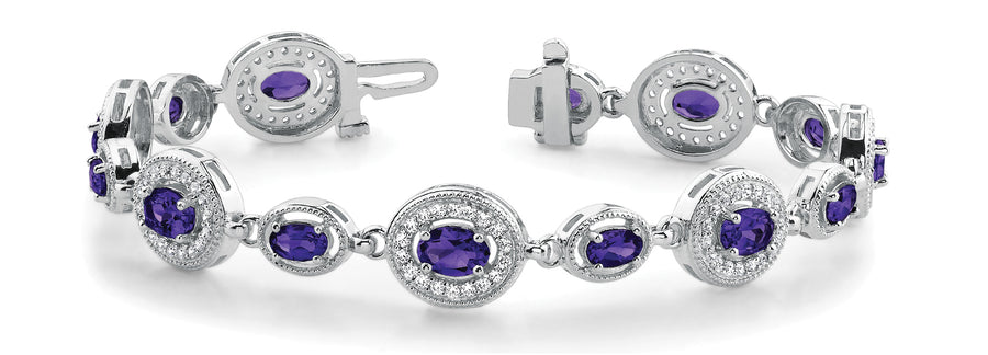Polished Diamond Bracelet with 1.44 Carat Total Weight in G-H Color and SI1-SI2 Clarity