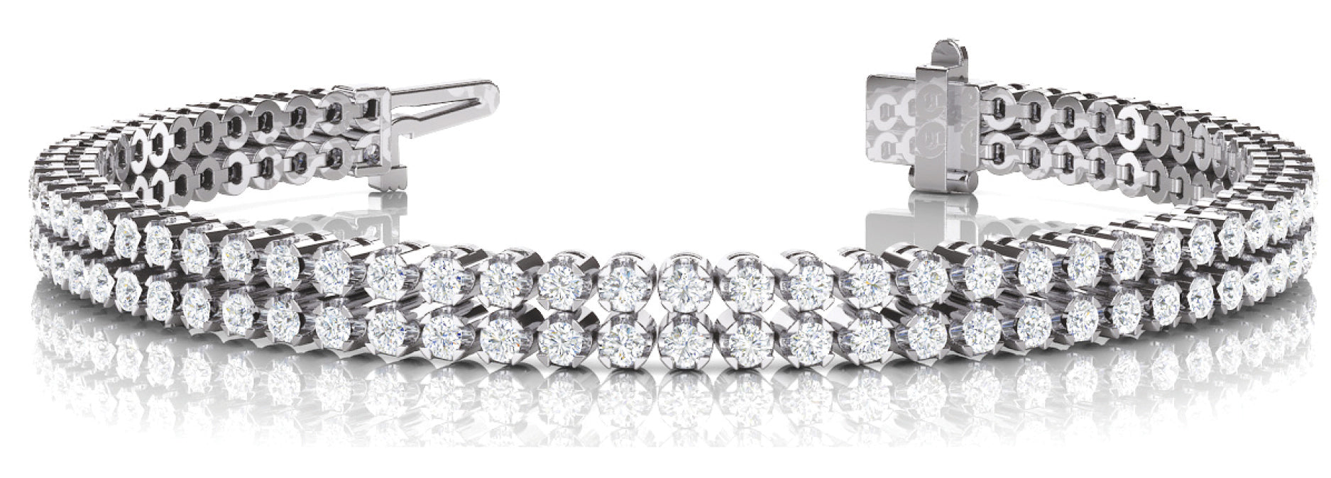 3.85 Carat Total Weight Diamond Tennis Bracelet in SI1-SI2 G-H Quality