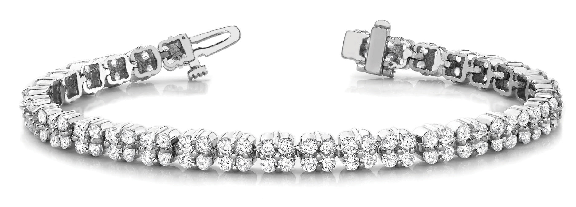 10.44 Carat Total Weight Diamond Tennis Bracelet in SI1-SI2 G-H Quality