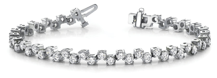 6 Carat Total Weight Diamond Bracelet in G-H Color, SI1-SI2 Clarity