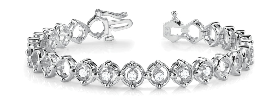 Elegant Diamond Bracelet with 5/8 Carat Total Weight in G-H SI1-SI2 Quality